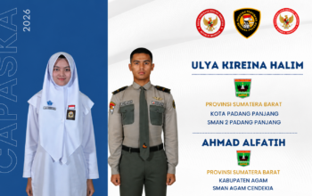 Paskibraka Nasional 2026 asal Sumatera Barat Ahmad Alfatih dan Ulya Kirena Halim