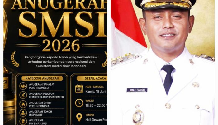Dinilai Sukses Bangun Daerah dan Komunikasi Publik, Jon Firman Pandu Diusulkan Jadi Tokoh Inspiratif SMSI 2026
