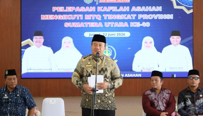 Bupati Asahan Resmi Lepas Kafilah MTQ Sumut ke – 40, Perkuat Komitmen Pembinaan Generasi Qurania