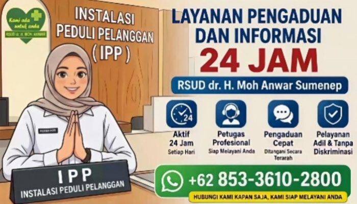 Rumah Sakit dr. H Moh. Anwar Sumenep Hadirkan Instalasi Peduli Pelanggan