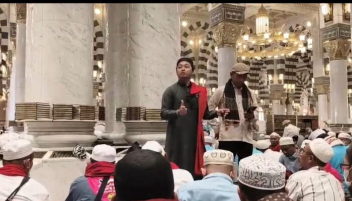 Jamaah Haji Asal Sumenep Do’a Bersama Di Masjid Nabawi Madinah Sambut 1 Muharram 1448 H