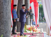Gubernur Sumatera Barat Mahyeldi Ansharullah memimpin upacara Hari Lahir Pancasila 2026 di Kantor Gubernur Sumbar