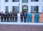 Bupati Asahan Taufik Zainal Abidin menghadiri upacara Hari Lahir Pancasila 2026 di halaman Kantor Bupati Asahan