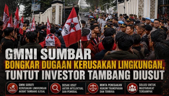 GMNI Sumbar Bongkar Dugaan Kerusakan Lingkungan, Tuntut Investor Tambang Diusut
