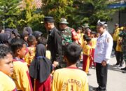 Sapa Hangat Satgas TMMD 129 Bojonegoro, Siswa SDN Kesongo Antusias Sambut Personel TNI