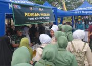 Bazar Pangan Murah Persit Kodim Bojonegoro Meriahkan Pembukaan TMMD 129 di Kesongo Kedungadem