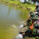 Kolaborasi Perkuat Ketahanan Pangan, TMMD 129 Bojonegoro Tabur 11 Ribu Benih Ikan