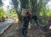 Panggulan Ember Material Sang Loreng, Semangat Tanpa Lelah di Pengecoran Jalan