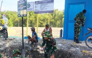 TMMD 129 Bojonegoro Sediakan Fasilitas Air Bersih, Wujudkan Akses Sanitasi Layak