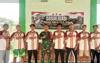 TMMD 129 Bojonegoro di Kesongo Gelar Turnamen Voli Antar Desa