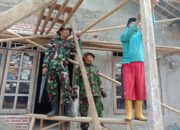 Progres Pembangunan RTLH Milik Pak Paidi Kian Bagus, Satgas TMMD dan Warga Bekerja Keras Tanpa Lelah