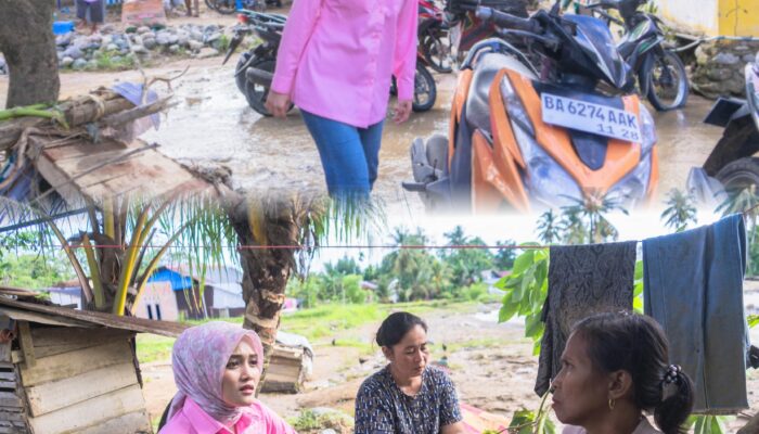 Peduli Korban Banjir Padang, Anggota DPD RI Cerint Iralloza Tasya Turun Langsung Salurkan Bantuan Logistik