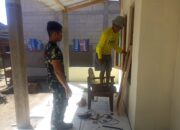 Sentuhan Akhir, Satgas Pasang Pintu dan Jendela serta Percantik RTLH Bapak Imam Sukayat