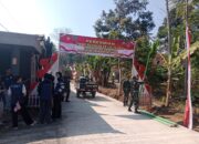Sinergi TNI dan Generasi Muda, Mahasiswa UNNES Turut Sukseskan Persiapan Peresmian Pembangunan Jalan Cor