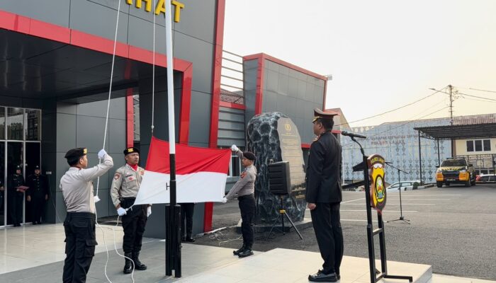 Polres Lahat Upacara Peringatan HUT RI Ke-81