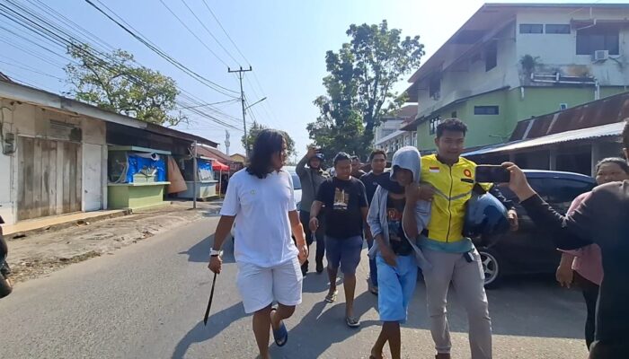 Laporan Warga via Call Center 110 Tim Klewang Amankan Pria Bawa Parang, Nangis Ketika Diamankan