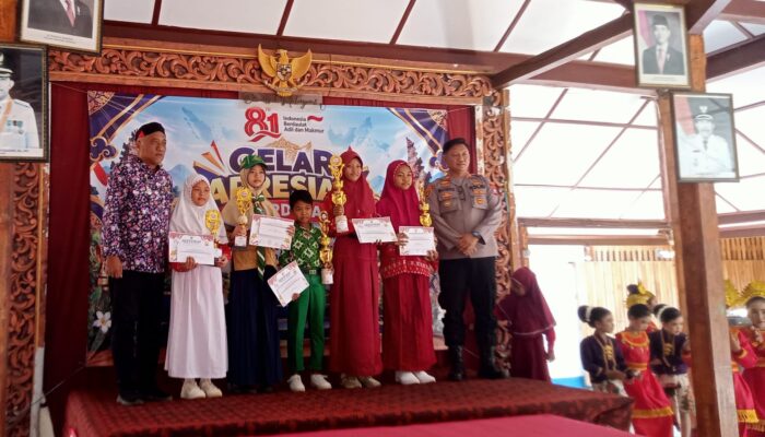Pasca Kegiatan HUT RI Ke 81, Apresiasi Camat Arjasa Pimpin Penyerahan hadiah