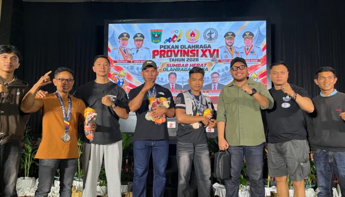 Padangpanjang Kantongi 15 Medali di Porprov Sumbar XVI, Bina Raga Tambah Satu Emas