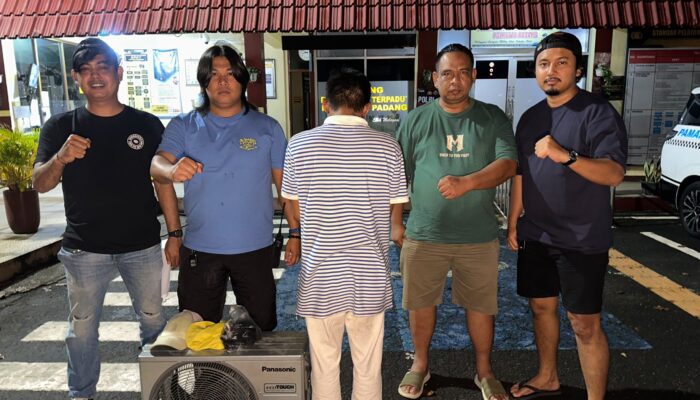Tim Klewang Satreskrim Polresta Padang Amankan Pencuri Satu Unit Outdoor AC Ganesha Operation