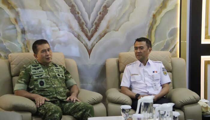 KAI Divre II Sumbar Perkuat Langkah Strategis Pengamanan Perkeretaapian Bersama Kodam XX/TIB