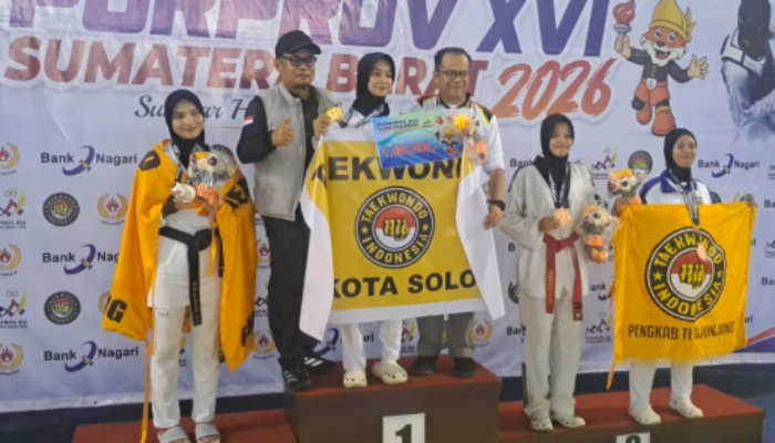 Taekwondo Kota Padang Juara Umum Porprov XVI Sumbar, Raih 9 Emas